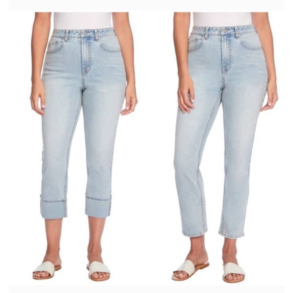 Frye Cuffed Crop Lightwash‎ Jeans Size 16/34